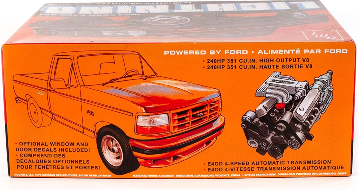 MODÈLE À COLLER - 1994 FORD F-150 LIGHTNING PICK-UP 1/25 NIVEAU #2