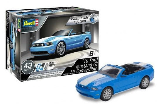 MODÈLE À COLLER - 2010 FORD MUSTANG GT CONVERTIBLE 1/25 NIVEAU 2