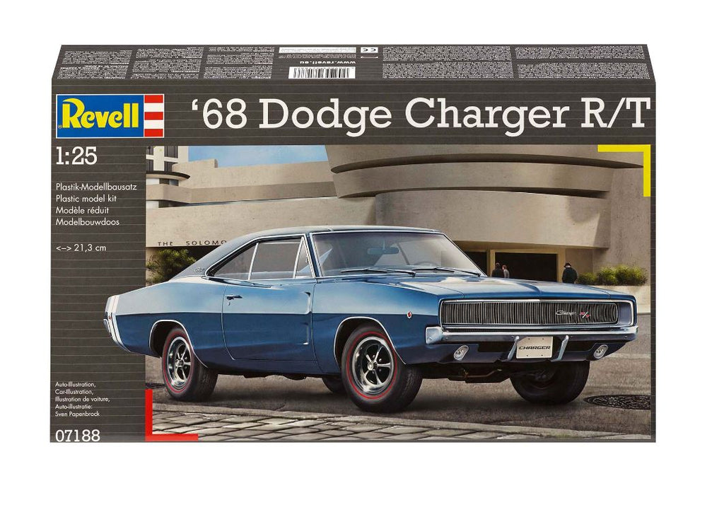 MODÈLE À COLLER - 68 DODGE CHARGER R/T 1/25 NIVEAU 4