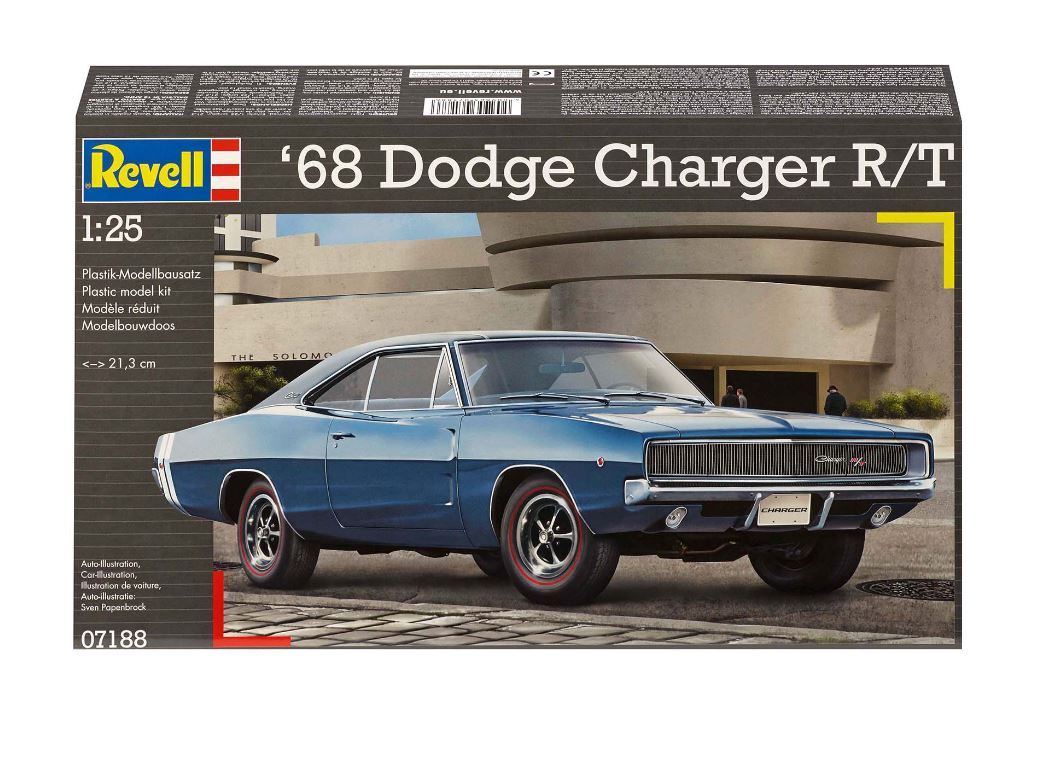 MODÈLE À COLLER - 68 DODGE CHARGER R/T 1/25 NIVEAU 4