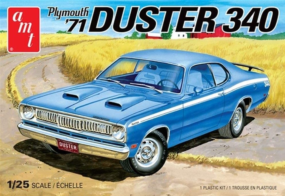 MODÈLE À COLLER - 71 PLYMOUTH DUSTER 340 1/25 NIVEAU #2
