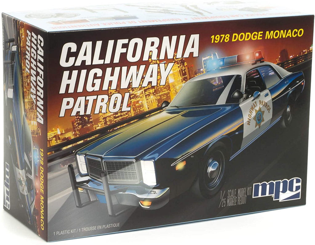 GLUE-TOGETHER MODEL - 78 MONACO CHP POLICE CAR 2-TONE 1/25 SCALE #2