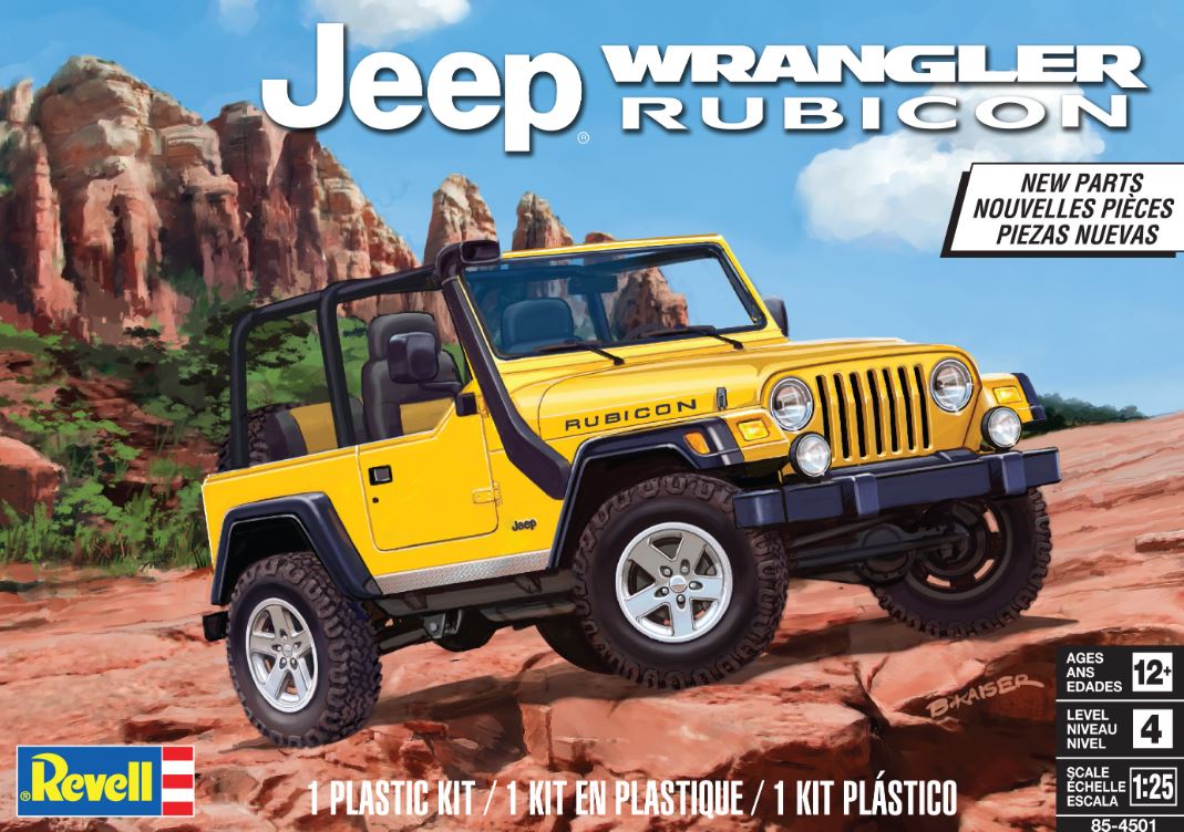 BUILDING KIT - JEEP WRANGLER RUBICON 1:235 LEVEL #4