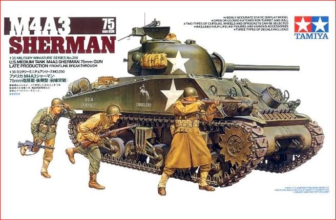 MODÈLE À COLLER - M4A3 SHERMAN 75MM GUN