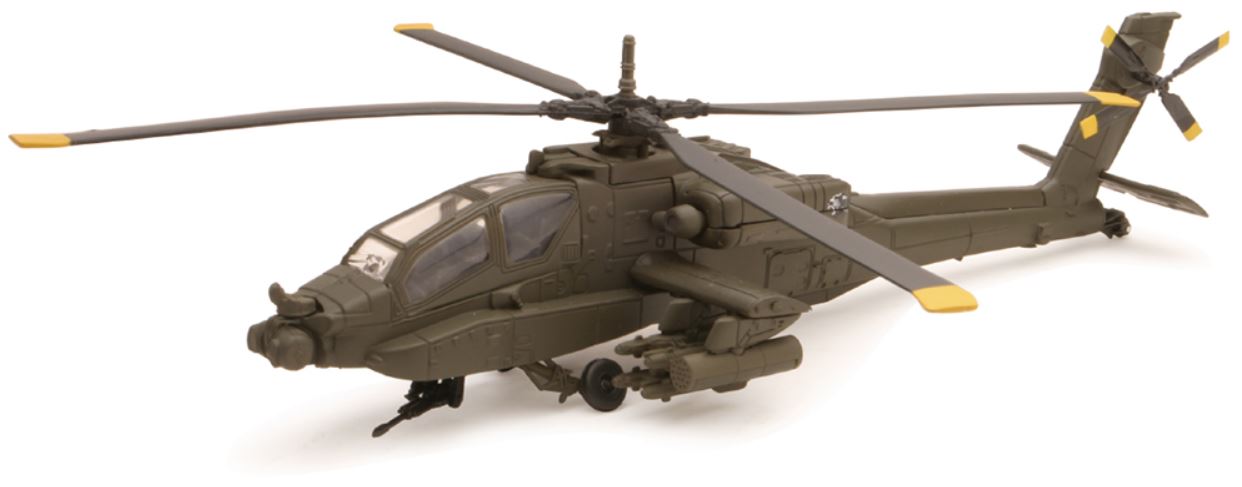 NEW-RAY - HELICOPTÈRE APACHE AH-64 VERT ARMÉE