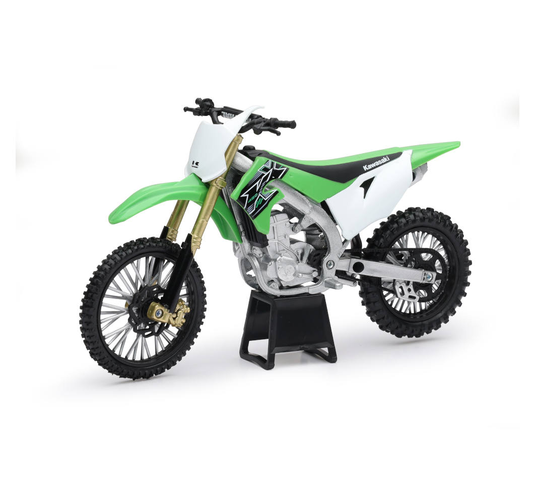 NEW-RAY MOTOCROSS KAWASAKI 1:12 GREEN