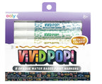 VIVID POP! - ENSEMBLE DE 8 MARQUEURS DE PEINTURE ACRYLIQUE À BASE D'EAU - MÉTALLIQUE