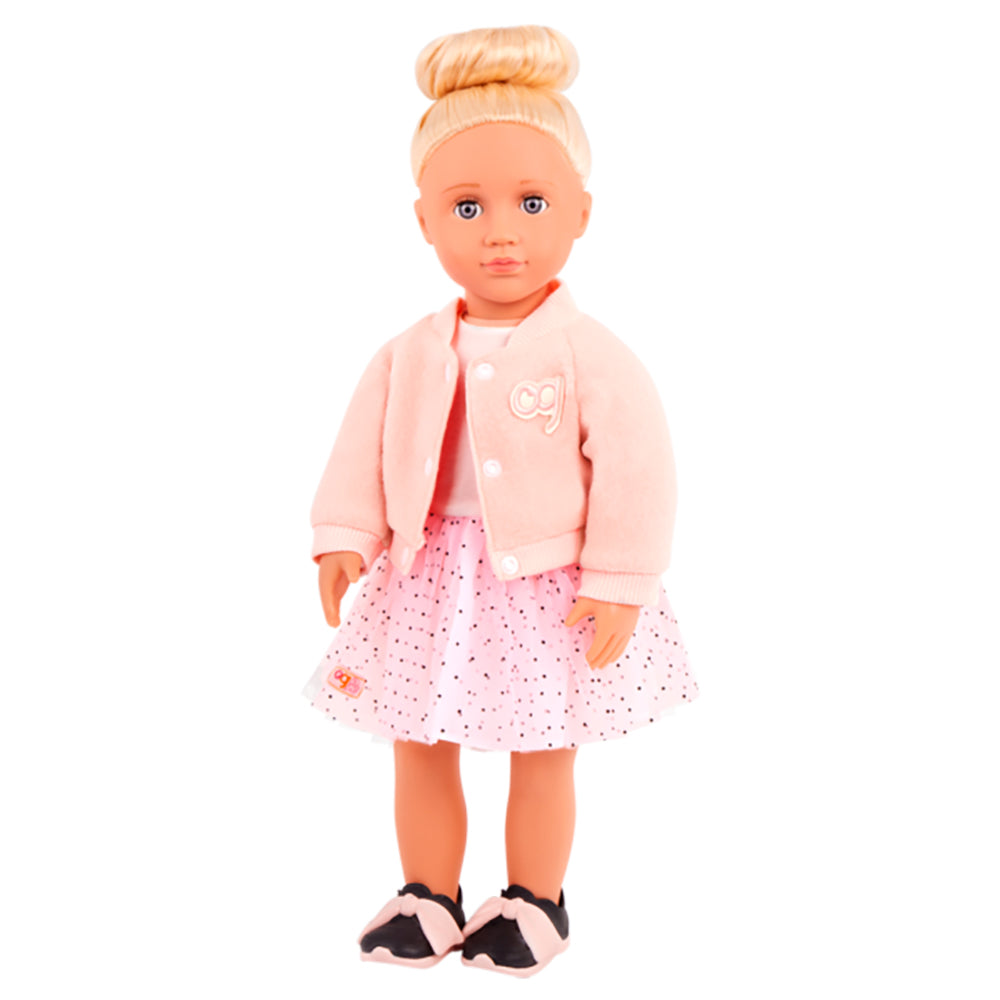 ENSEMBLE VÊTEMENTS OG - "BALLET ACADEMY" TENUE DE BALLET AVEC VESTE POUR POUPÉE DE 46 CM
