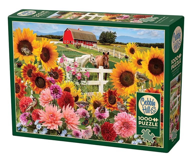 COBBLE HILL CASSE-TÊTE 1000 PIÈCES - LA FERME AUX TOURNESOLS #40208