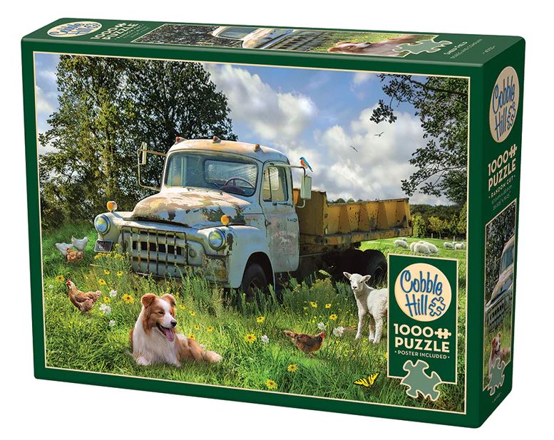 COBBLE HILL JIGSAW PUZZLE 1000 PIECES - THE SHEEPDOG'S FIELD #40153