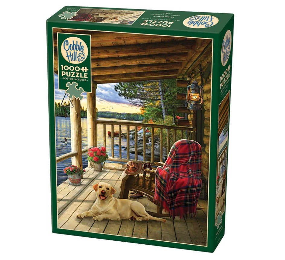 COBBLE HILL JIGSAW PUZZLE 1000 PIECES - CABIN PORCH #40149 (VERANDA)