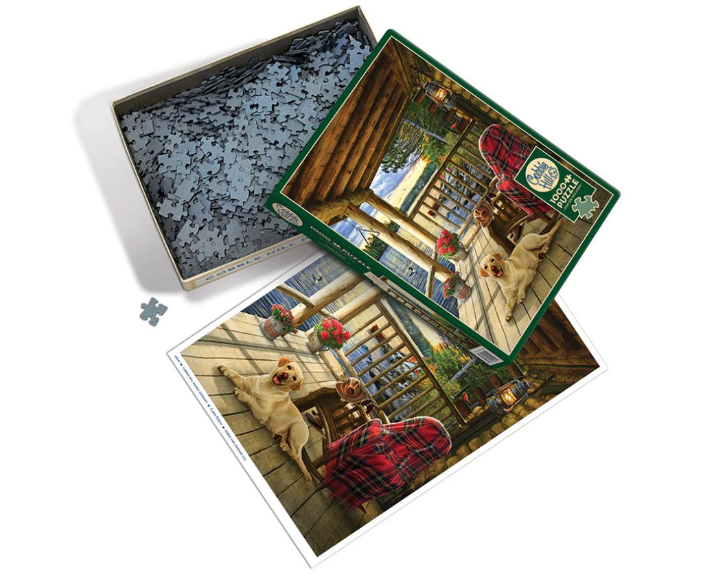 COBBLE HILL JIGSAW PUZZLE 1000 PIECES - CABIN PORCH #40149 (VERANDA)