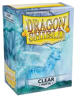 DRAGON SHIELD MATTE CLEAR 100 PROTECTIVE CARD SLEEVES