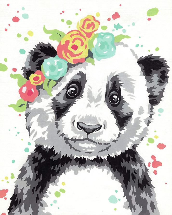 PEINTURE À NUMÉROS JUNIOR - PANDA 8X10