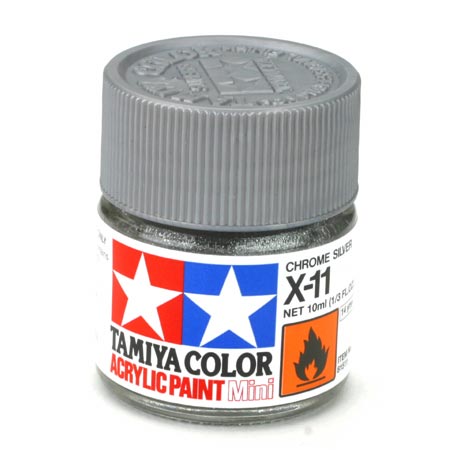 TAMIYA ACRYLIC PAINT SILVER X-11