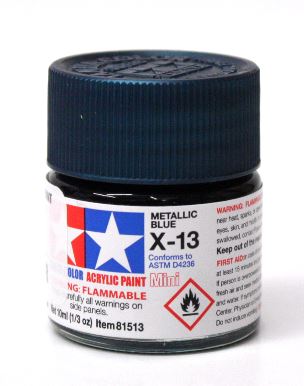 TAMIYA METALLIC BLUE X-13 PAINT