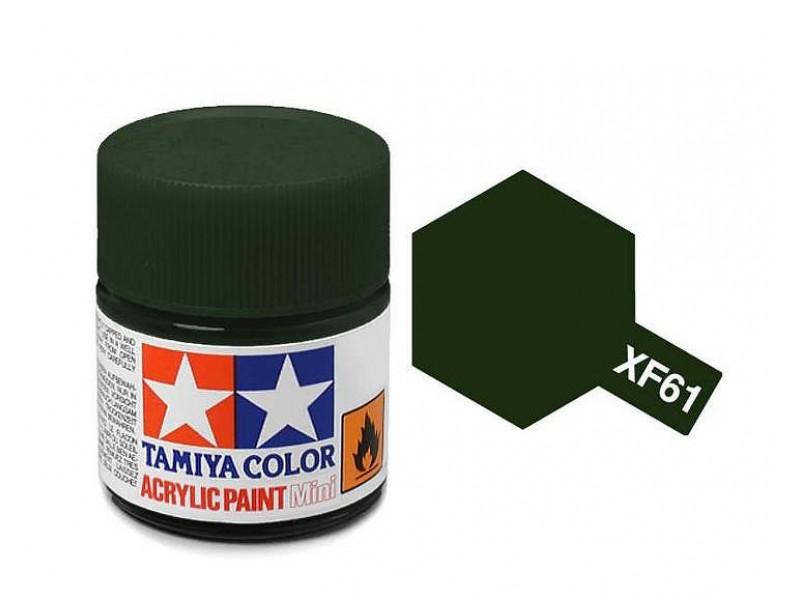 TAMIYA FLAT DARK GREEN PAINT XF-61