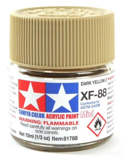 PEINTURE TAMIYA JAUNE FONCÉ XF-88