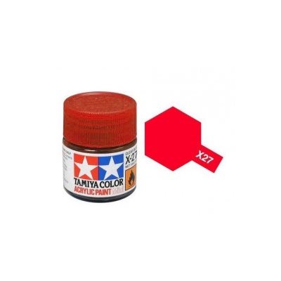 PEINTURE TAMIYA ROUGE CLAIR X27