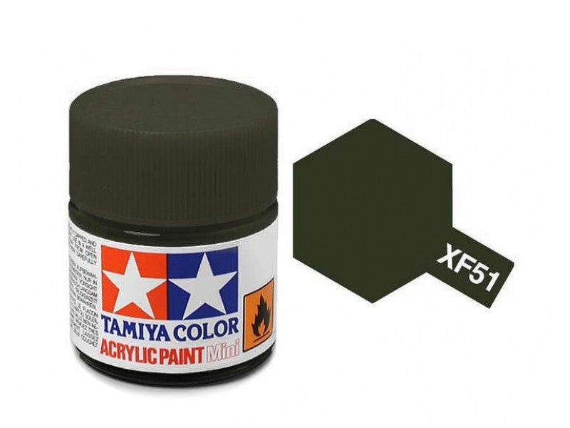 TAMIYA FLAT KHAKI GREEN PAINT XF-51