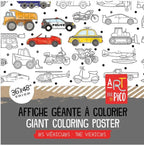 COLORIAGE GÉANT - LES VÉHICULES