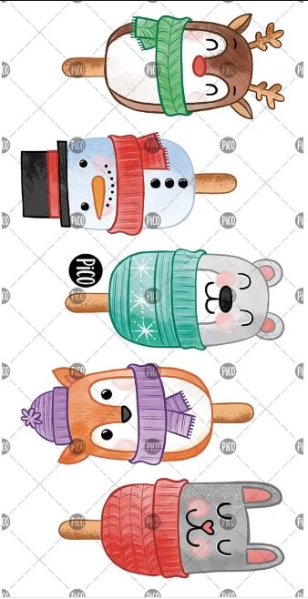 PICO TATTOO - Christmas Popsicle Cakes