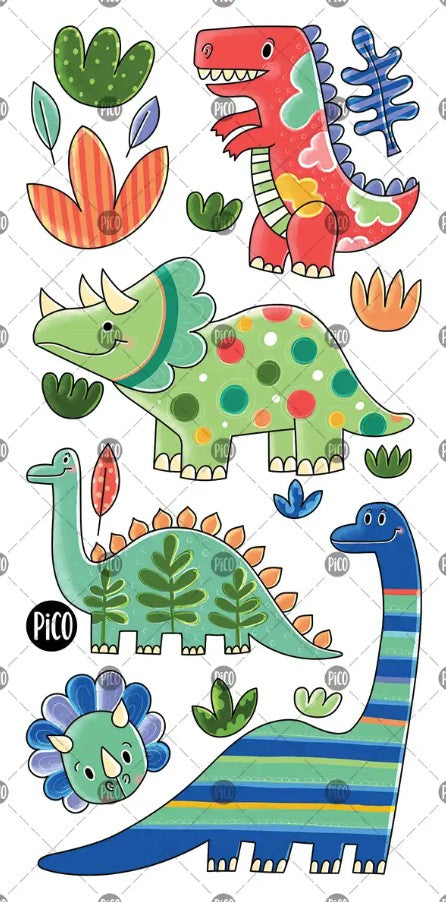 PICO TATOO - LES DINOS COLORÉS