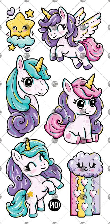 PICO TATTOO - RAINBOW PONIES