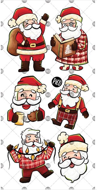 PICO TATTOO - SANTA CLAUSES IN PAJAMAS