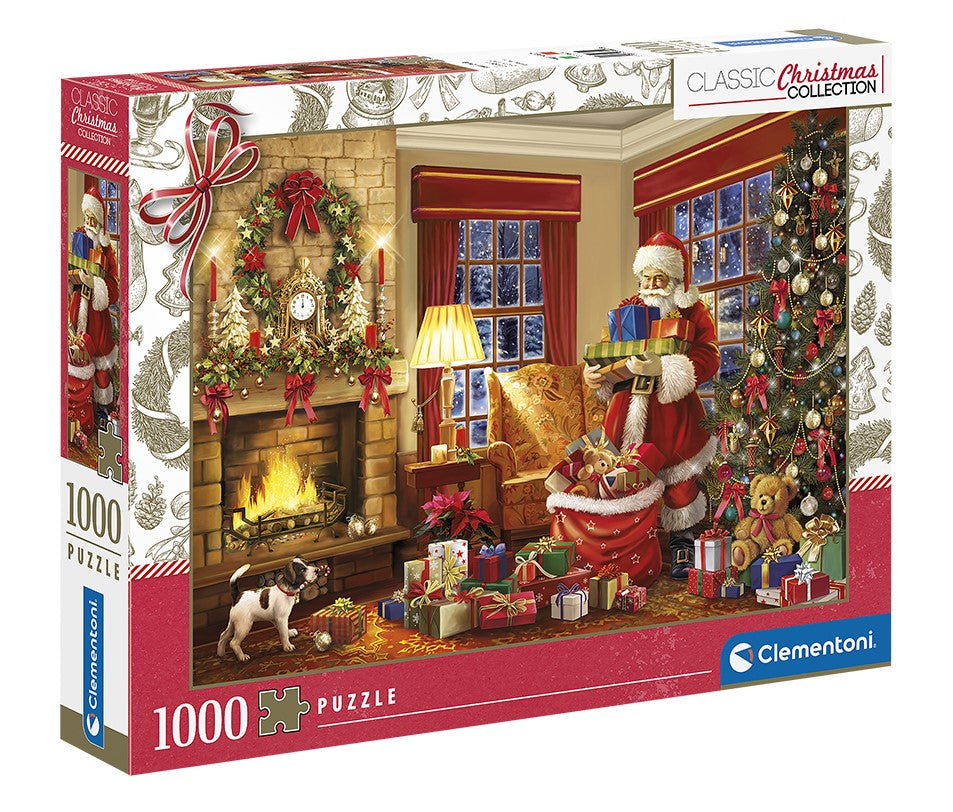 CLEMENTONI JIGSAW PUZZLE 1000 PIECES - SANTA'S VISIT #81497