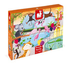*26 JANOD CASSE-TÊTE 20 PIÈCES TACTILE - JOURNÉE AU ZOO #J02774