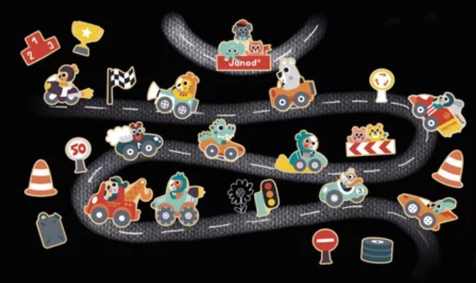 AIMANTS BOLIDES 24 PIÈCES