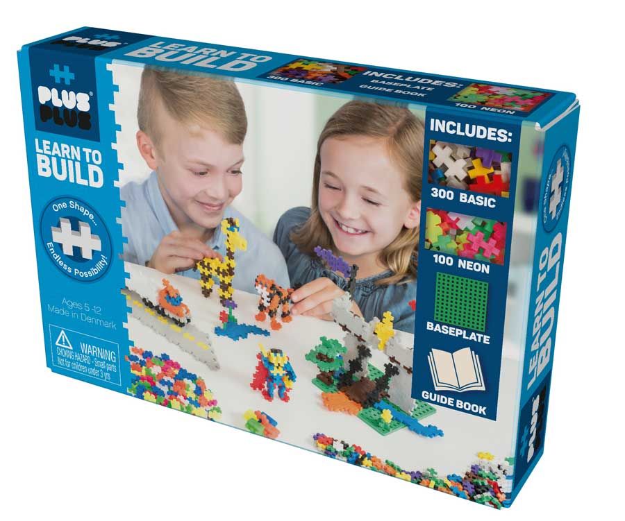 BLOCS PLUS-PLUS - APPRENDS À CONSTRUIRE - ENSEMBLE DE BASE BOÎTE BLEUE