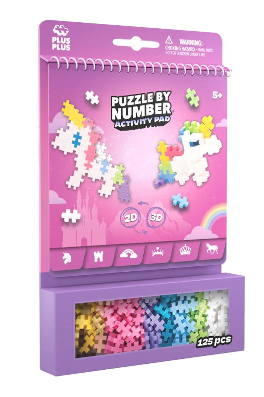 PLUS-PLUS PUZZLE BY NUMBERS - ACTIVITY BOOK - FAIRY TALE - 125 PIECES