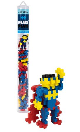 BLOCS PLUS-PLUS EN TUBE - SUPER-HÉRO