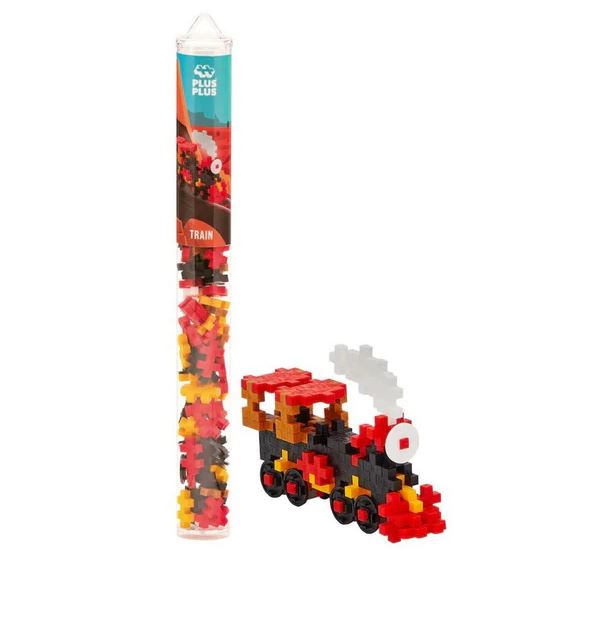 PLUS-PLUS BLOCKS IN A TUBE - TRAIN 70 PIECES