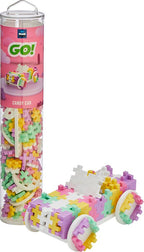 BLOCS PLUS-PLUS EN TUBE - VOITURE ROSE BONBON
