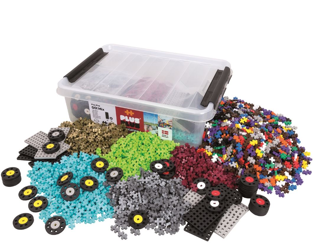 BLOCS PLUS-PLUS - GO! MÉLANGE ÉDUCATIF 2600 PIÈCES