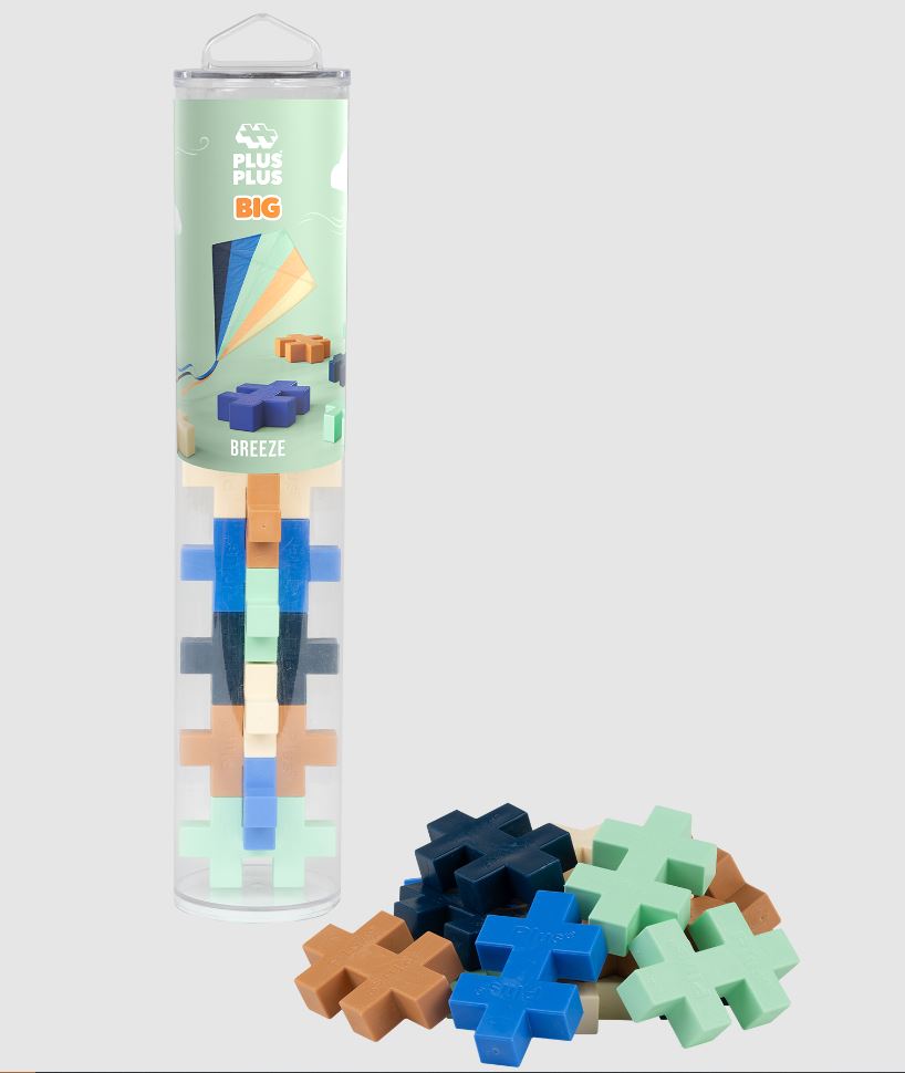 BLOCS PLUS-PLUS - TUBE BIG BREEZE - 15 PIÈCES