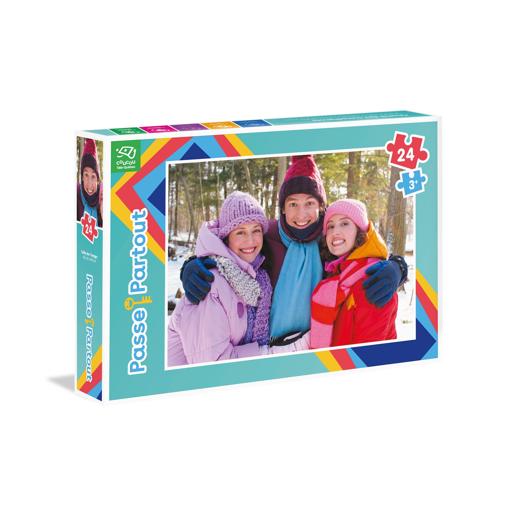 24-PIECE PUZZLE - THE 3 SKELETON KEYS UNDER THE SNOW