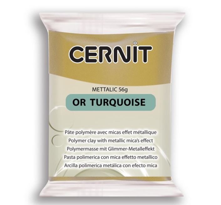 CERNIT METALLIC - OR TURQUOISE 56G