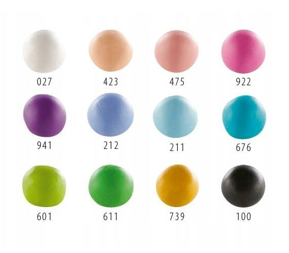 CERNIT - PÂTES POLYMÈRE ASSORTIMENTS DE 12 COULEURS PASTELS (12 MINIS PAINS DE 25G CHACUN)