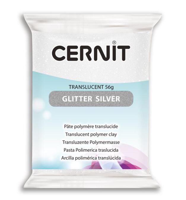CERNIT TRANSLUCENT - GLITTER ARGENT 56G