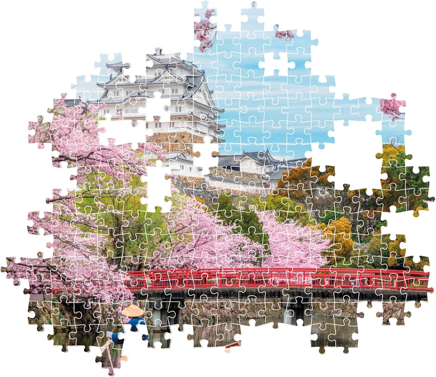CLEMENTONI CASSE-TÊTE 1000 PIÈCES - CHÂTEAU DE HIMEJI AU PRINTEMPS #39819