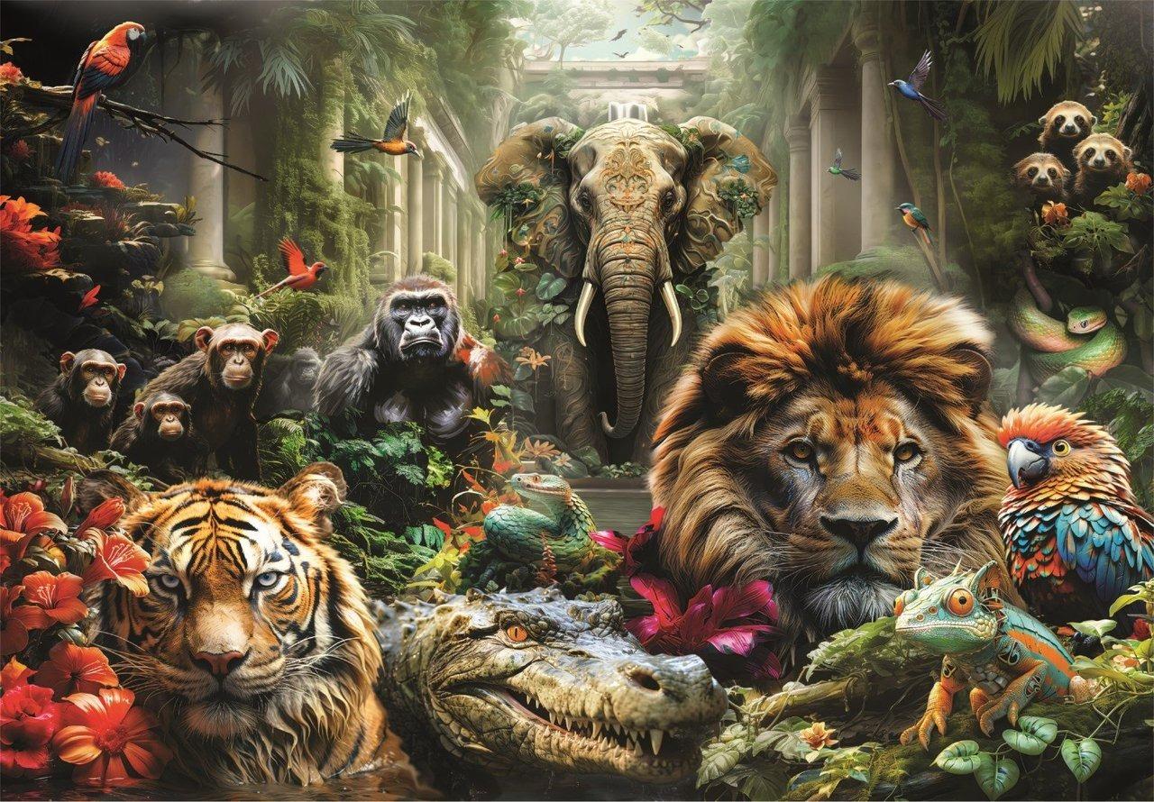 CLEMENTONI CASSE-TÊTE 1000 PIÈCES - JUNGLE MYSTIQUE #39824