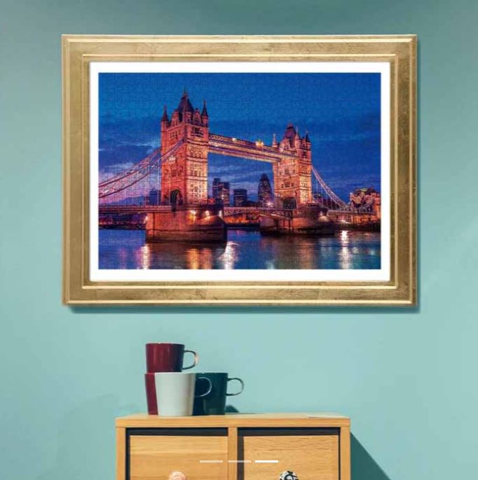 CLEMENTONI CASSE-TÊTE 1000 PIÈCES - LE PONT DE LA TOUR DE BRIDGE À LONDRES (ANGLETERRE)