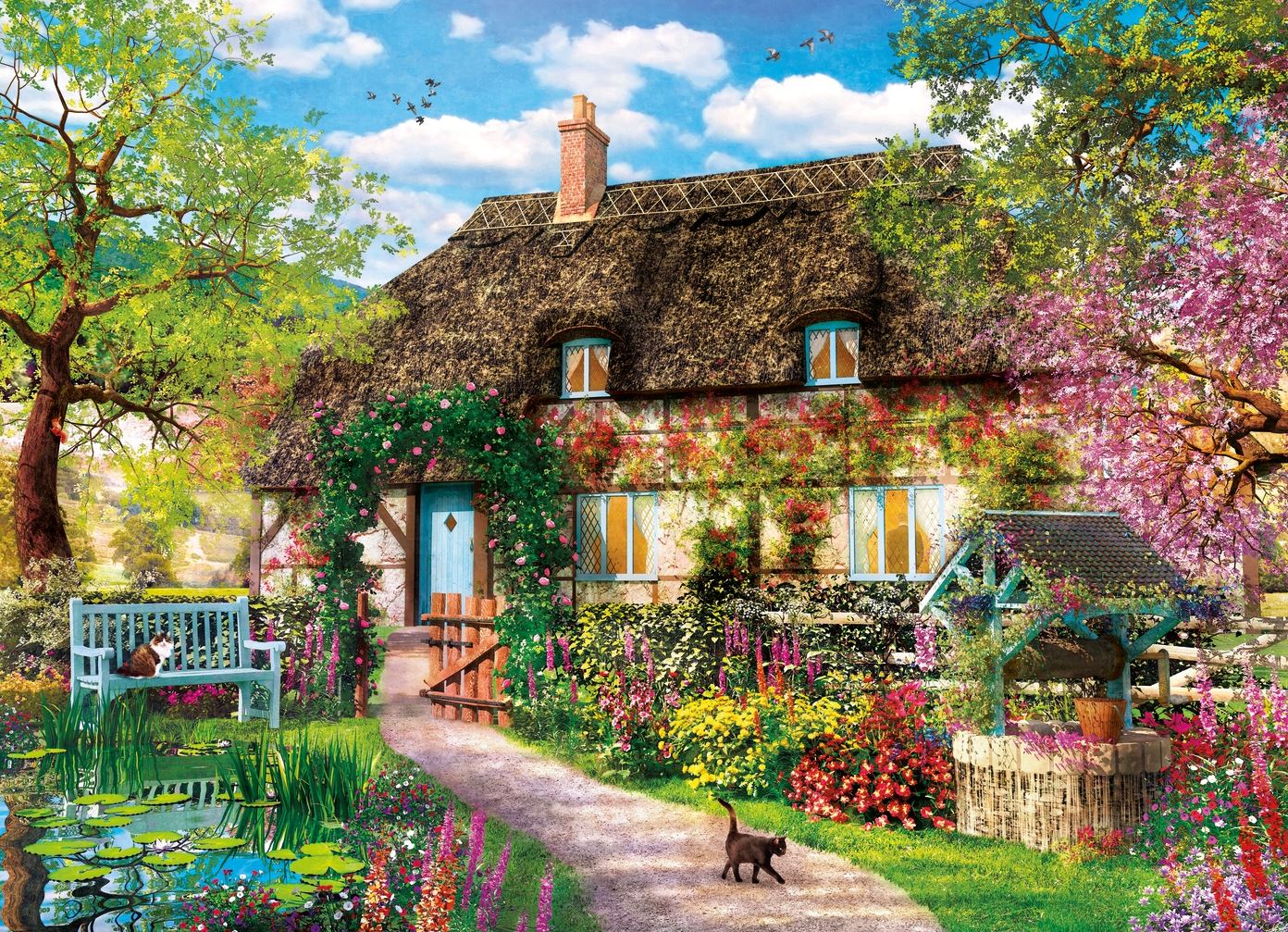 CLEMENTONI JIGSAW PUZZLE 1000 PIECES - THE OLD CHALET #395200