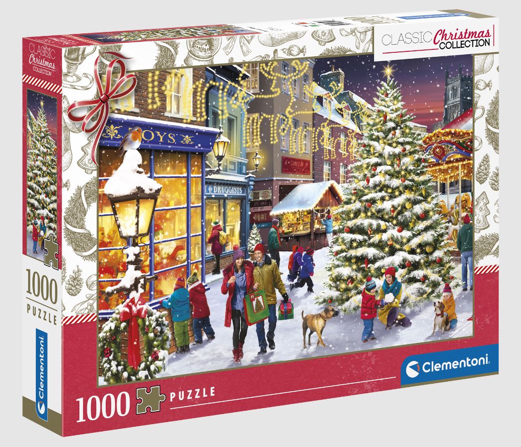 CLEMENTONI CASSE-TÊTE 1000 PIÈCES - LE VILLAGE DE NOËL #81503