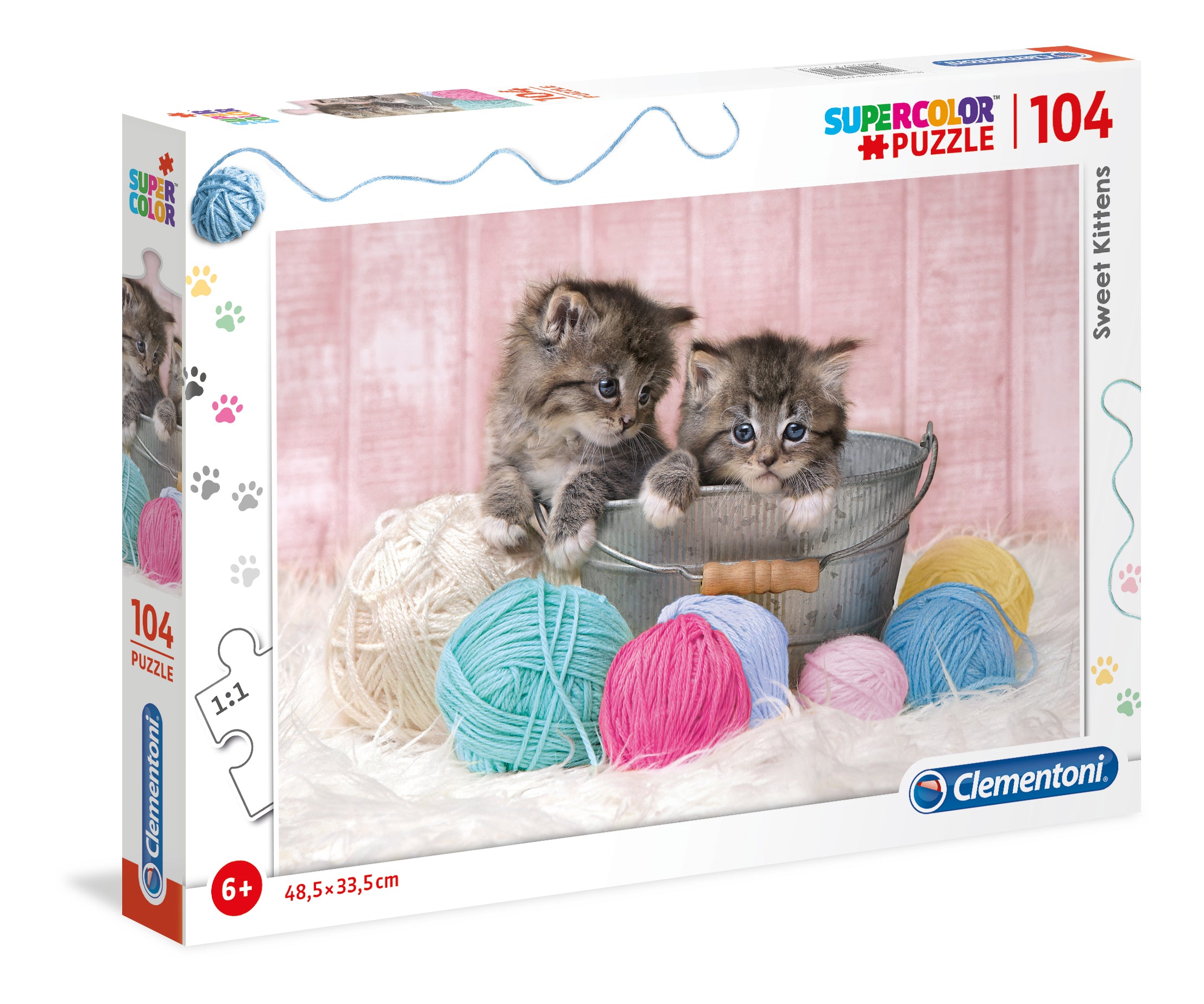 CLEMENTONI CASSE-TÊTE 104 PIÈCES - CHATONS MIGNONS