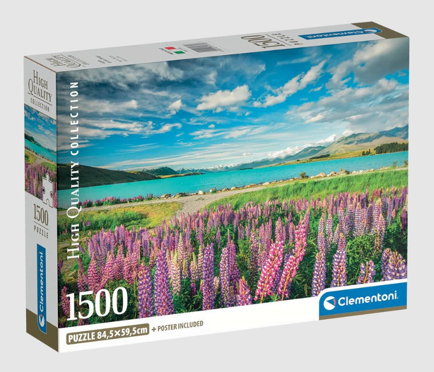 CLEMENTONI PUZZLE 1500 PIECES - LUPINS AT LAKE TEKAPO #31731